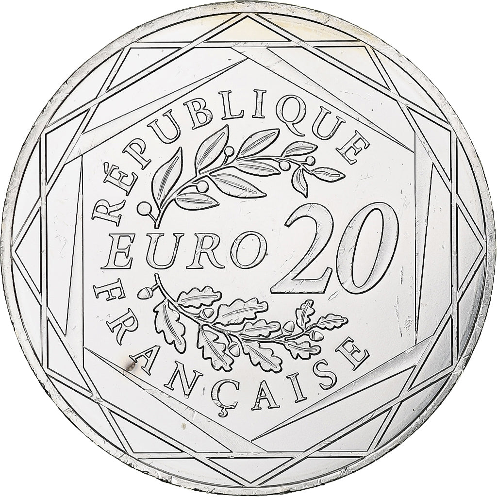 Frankrijk, 20 Euro, Fraternité, 2019, MDP, Zilver, UNC-