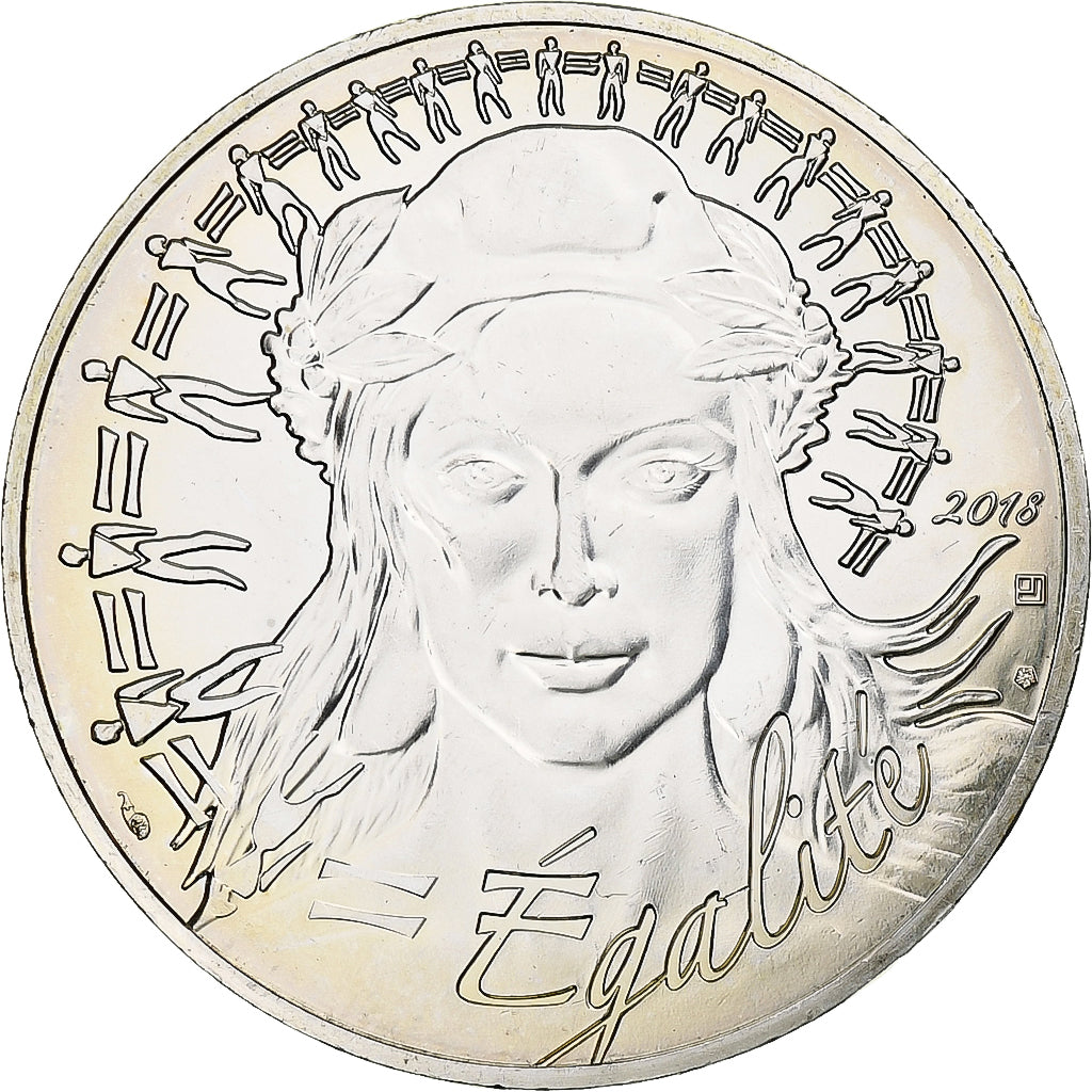 Francia, 20 Euro, Egalité, 2018, MDP, Argento, SPL