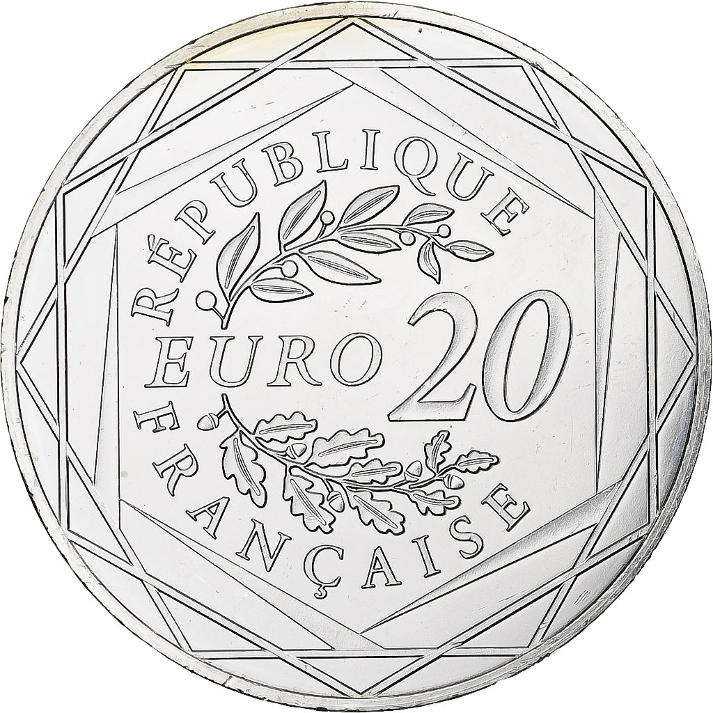 Francia, 20 Euro, Egalité, 2018, MDP, Argento, SPL
