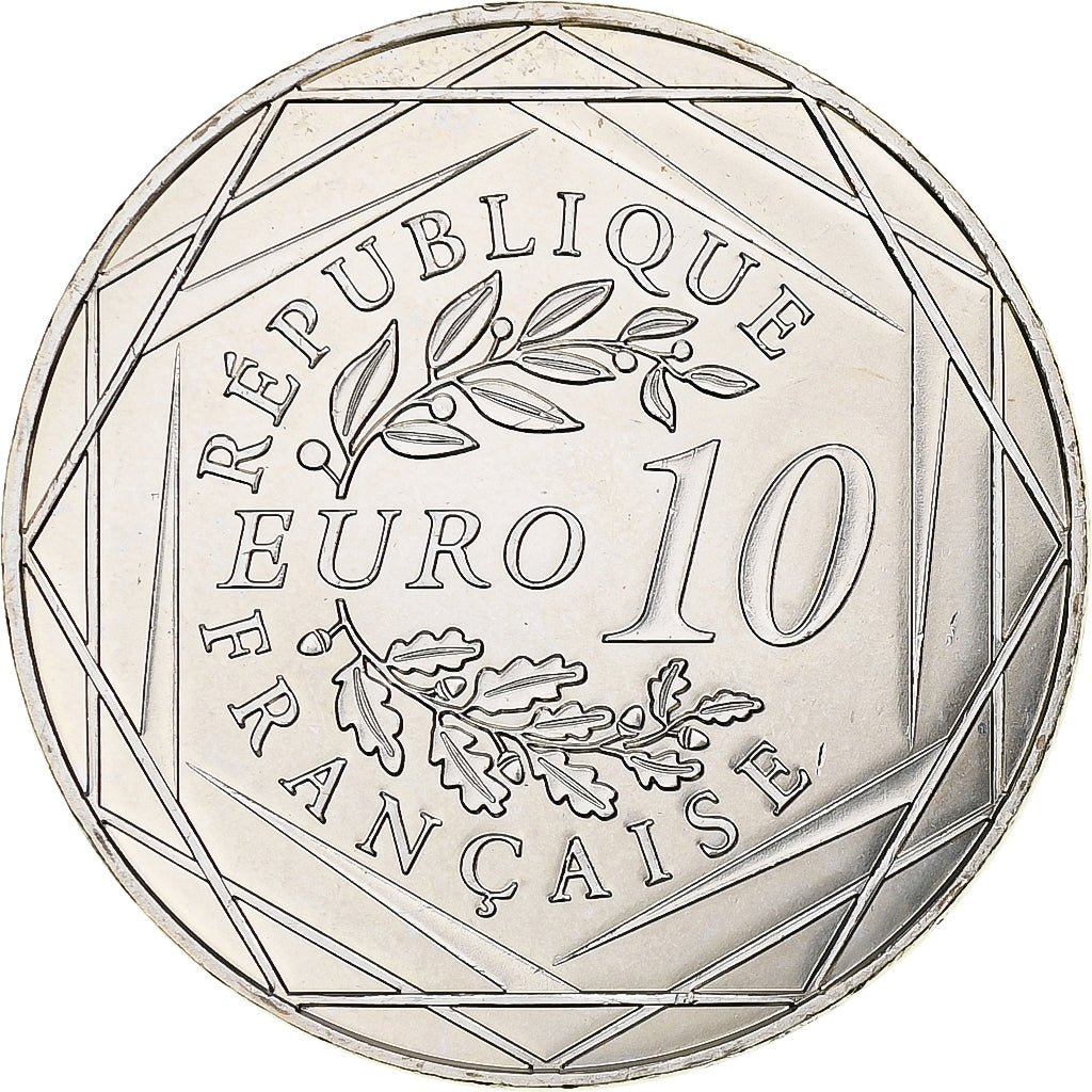 France, 10 Euro, Coq, 2014, MDP, Argent, SUP
