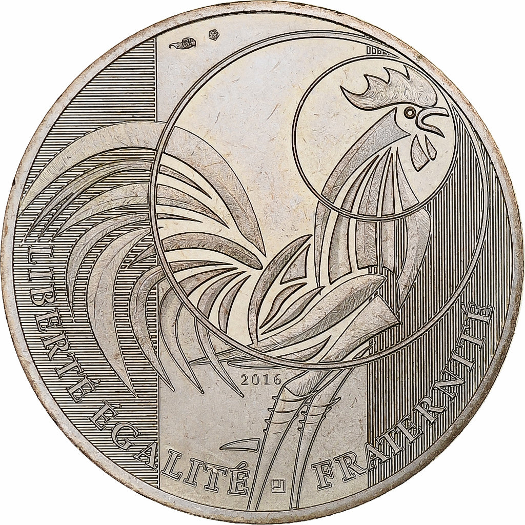 France, 10 Euro, Coq, 2016, MDP, Argent, SUP