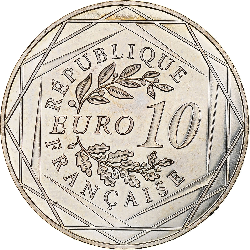 France, 10 Euro, Coq, 2016, MDP, Argent, SUP