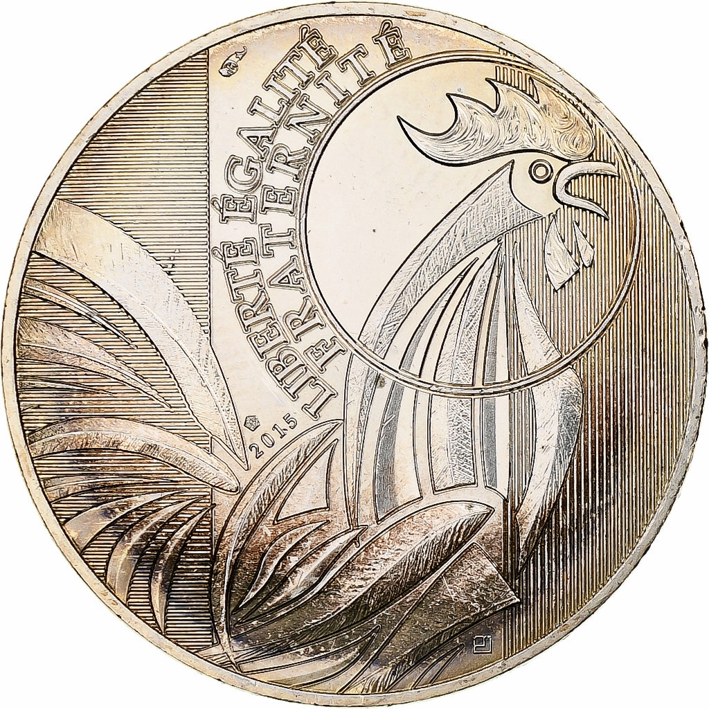 Frankrijk, 10 Euro, Coq, 2015, MDP, Zilver, UNC-