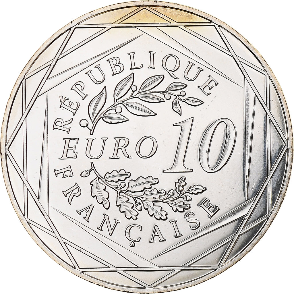 Frankrijk, 10 Euro, Coq, 2015, MDP, Zilver, UNC-
