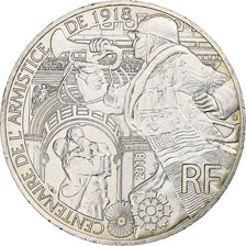 France, 10 Euro, Centenaire de l'Armistice, 2018, MDP, Silver, MS(63)