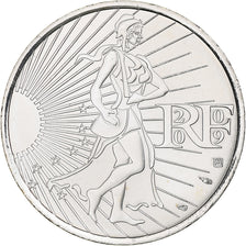 France, 10 Euro, Semeuse, 2009, MDP, Silver, MS(65-70), KM:1580