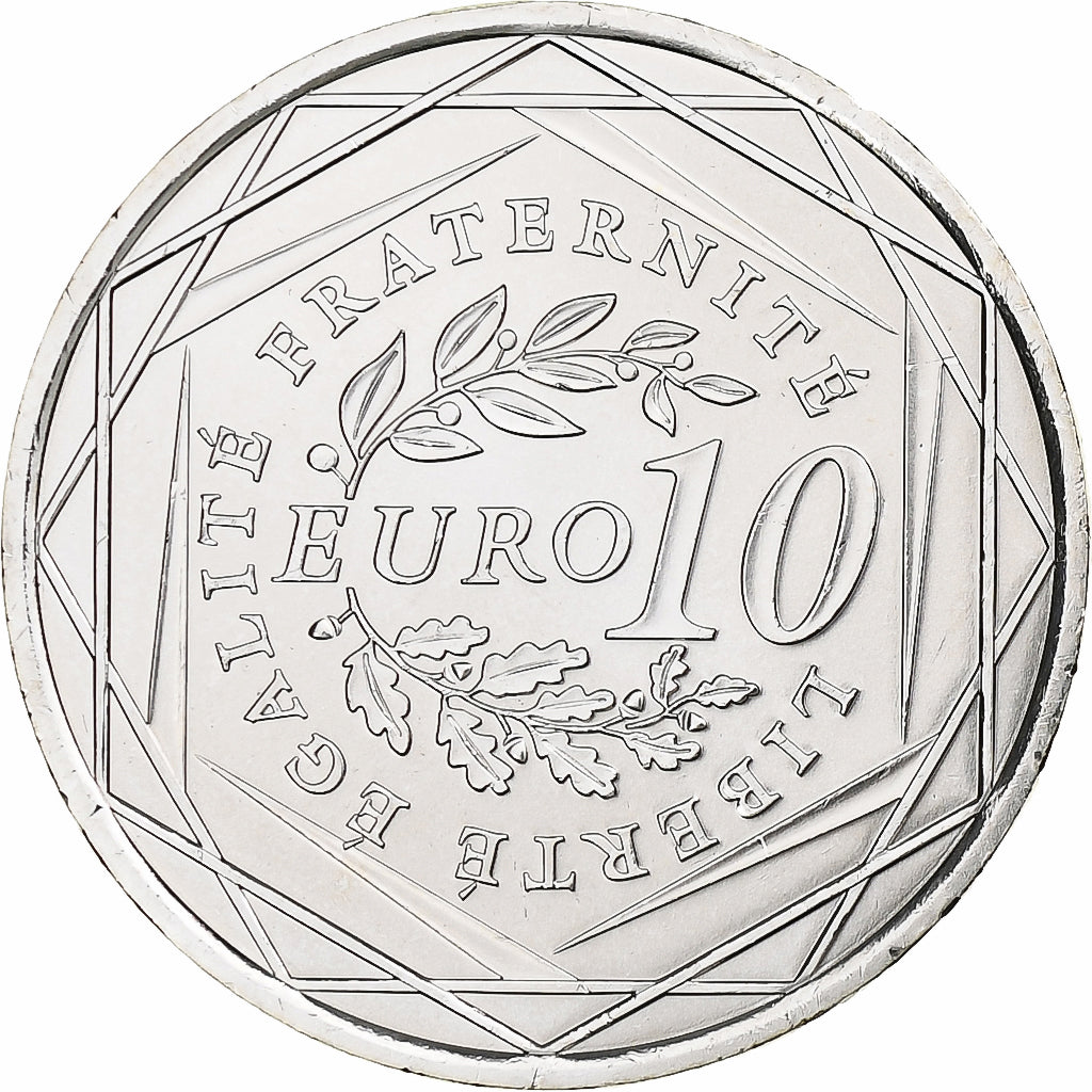 France, 10 Euro, Semeuse, 2009, MDP, Silver, MS(65-70), KM:1580