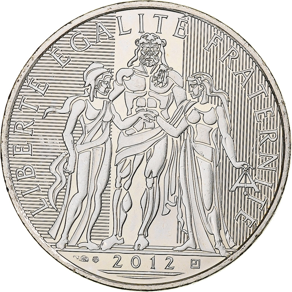 Francia, 10 Euro, Hercule, 2012, MDP, Argento, FDC, KM:2073