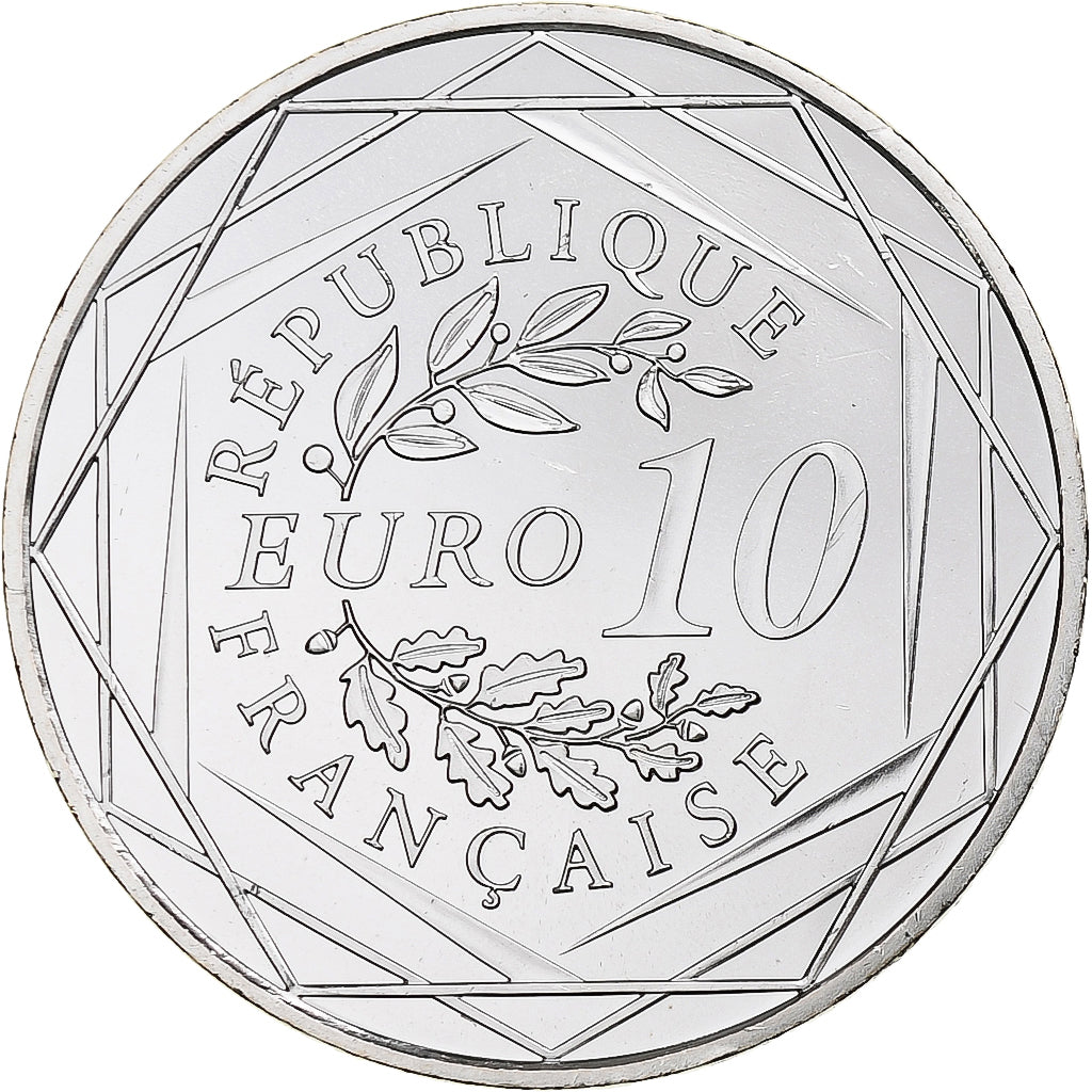 Francja, 10 Euro, Hercule, 2012, MDP, Srebro, MS(65-70), KM:2073