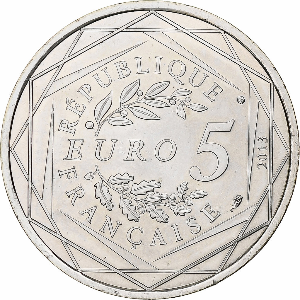 France, 5 Euro, Fraternité, 2013, MDP, Silver, MS(63)