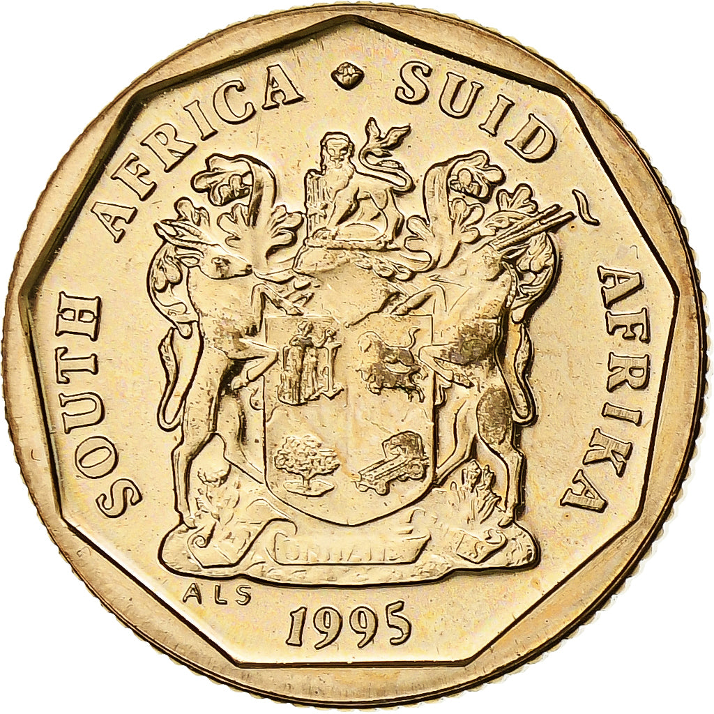 South Africa, 20 Cents, 1995, Centurion, BU, Bronze Plated Steel, MS(65-70)