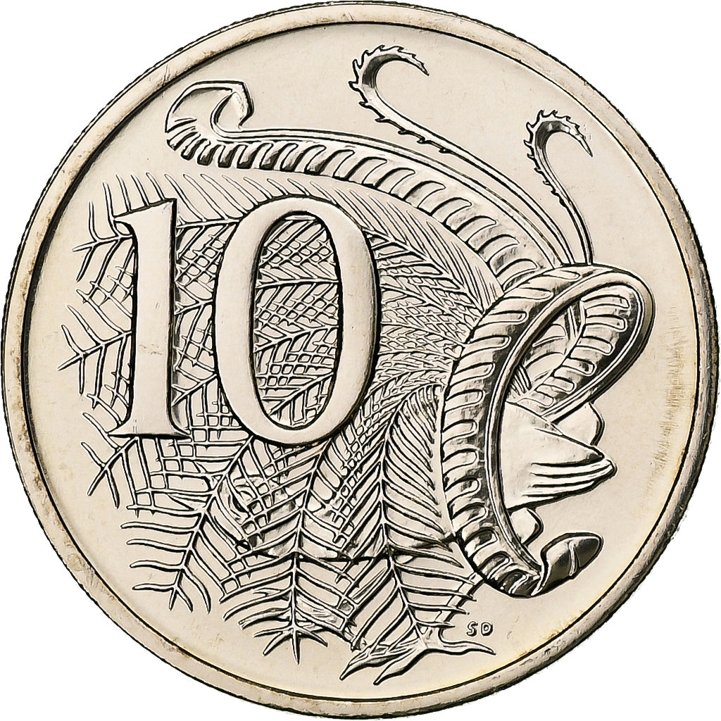 Australia, Elizabeth II, 10 Cents, 2001, Canberra, BU, Copper-nickel, MS(65-70)