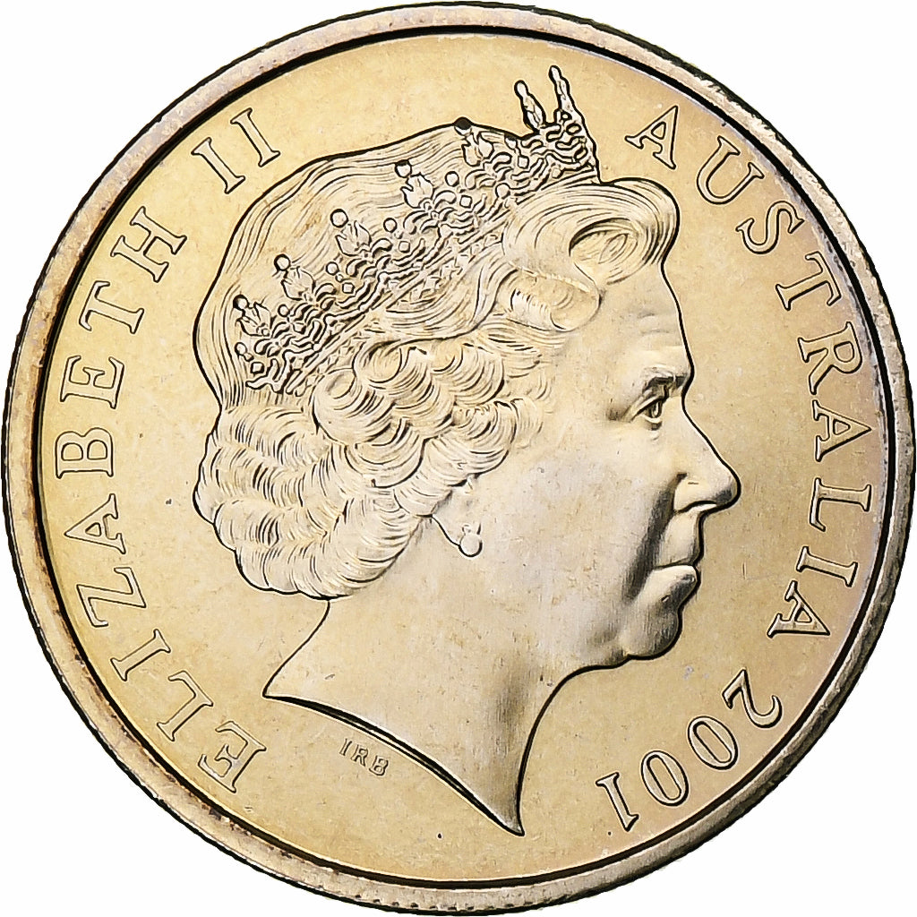 Australia, Elizabeth II, 5 Cents, 2001, Canberra, BU, Copper-nickel, MS(65-70)