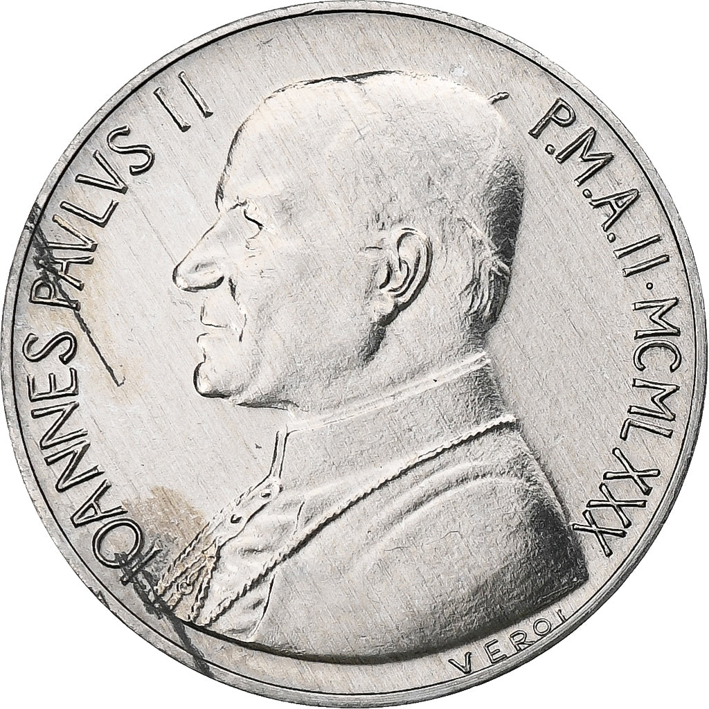 Vaticano, Jean-Paul II, 10 Lire, 1980, Rome, BU, Alumínio, MS(65-70), KM:79