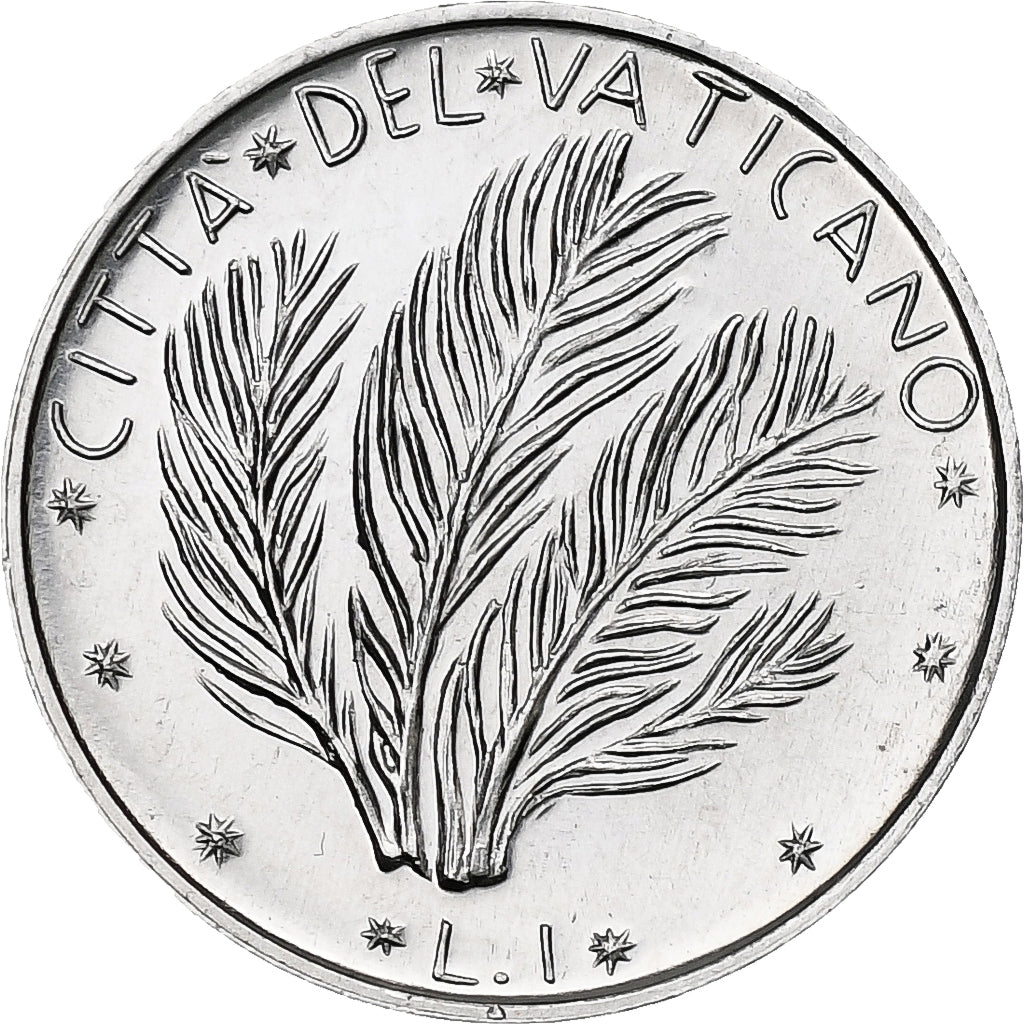 Vaticano, Paul VI, Lira, 1976, Rome, BU, Alumínio, MS(65-70), KM:116
