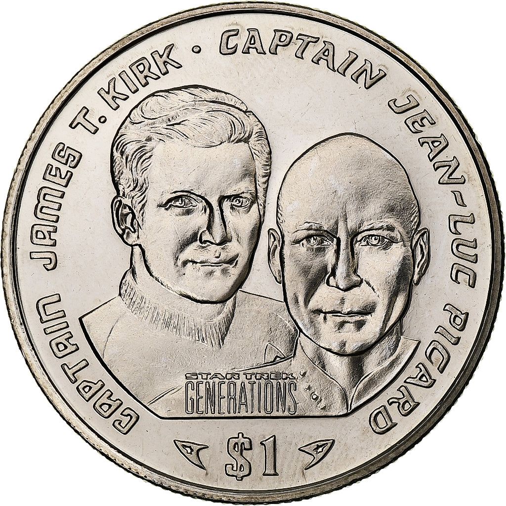Liberia, Dollar, Star Trek, 1995, Pobjoy Mint, BU, Copper-nickel, MS(65-70)