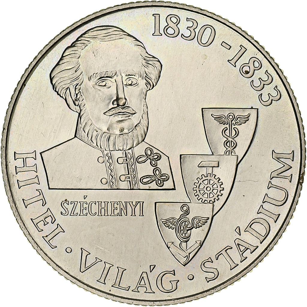 Hungary, 100 Forint, István Széchenyi, 1983, Budapest, Copper-nickel, MS(63)