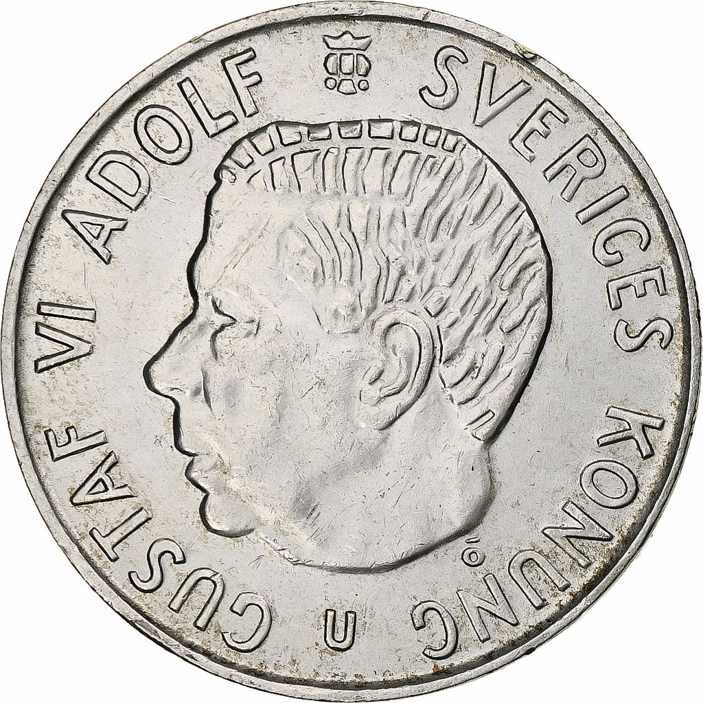 Svezia, Gustaf VI Adolf, 5 Kronor, 1971, Stockholm, Biglione, SPL-, KM:829