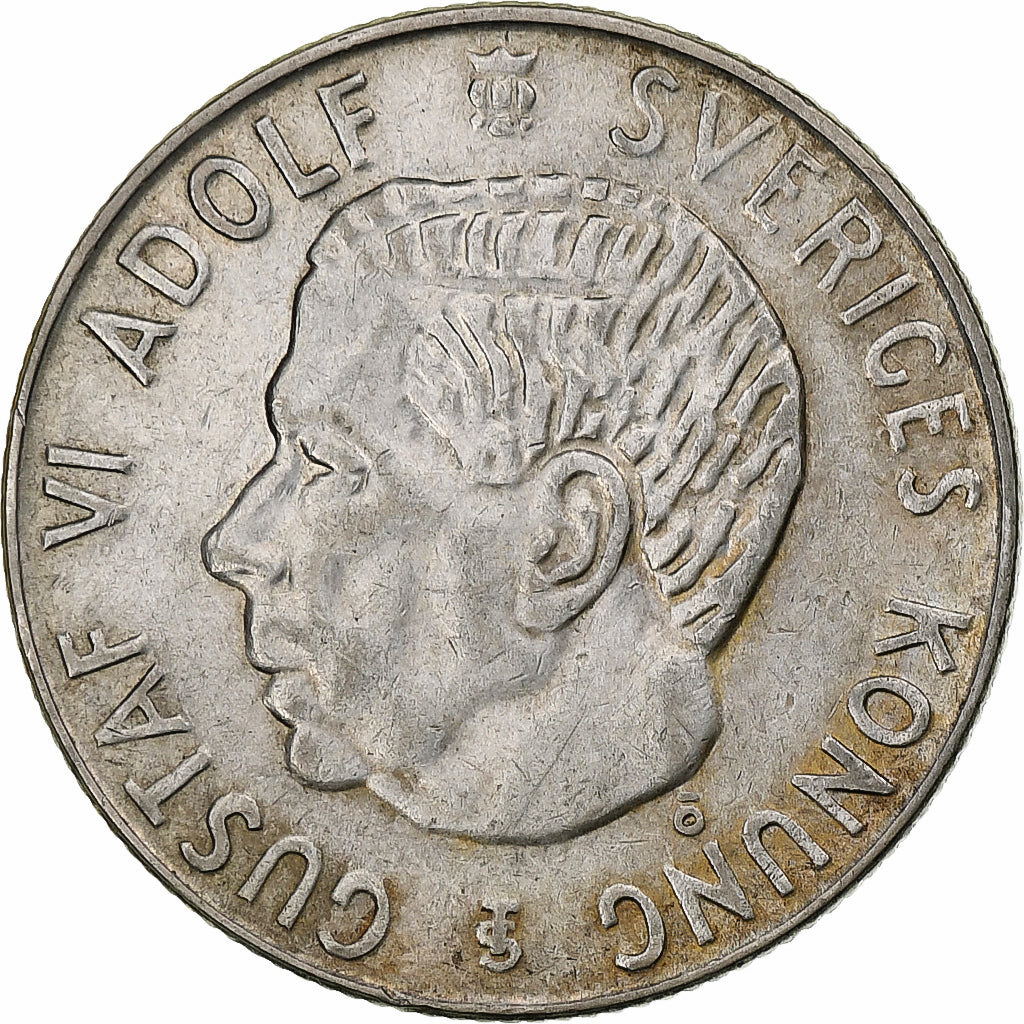 Suède, Gustaf VI Adolf, Krona, 1957, Stockholm, Cupro-nickel, TTB+, KM:826a