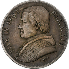 Papal States, Pius IX, 20 Baiocchi, 1865 - A. XIX, Rome, Silver