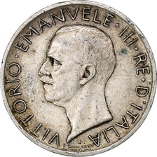 Italy, Vittorio Emanuele III, 5 Lire, 1927, Rome, Silver, EF(40-45), KM:67