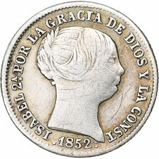 Spain, Isabel II, Real, 1852, Madrid, Silver, VF(30-35), KM:598.1
