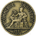 Francja, 2 Francs, Chambre de commerce, 1927, Paris, Brązal, VF(30-35)