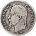 France, Napoleon III, 50 Centimes, 1867, Strasbourg, Silver, VF(20-25)