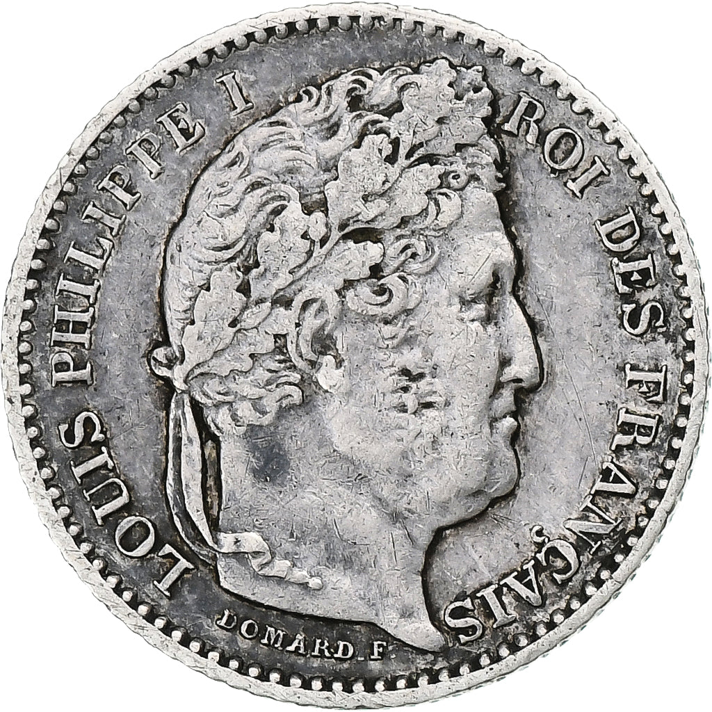 France, Louis-Philippe, 25 Centimes, 1845, Rouen, Argent, TTB, Gadoury:357