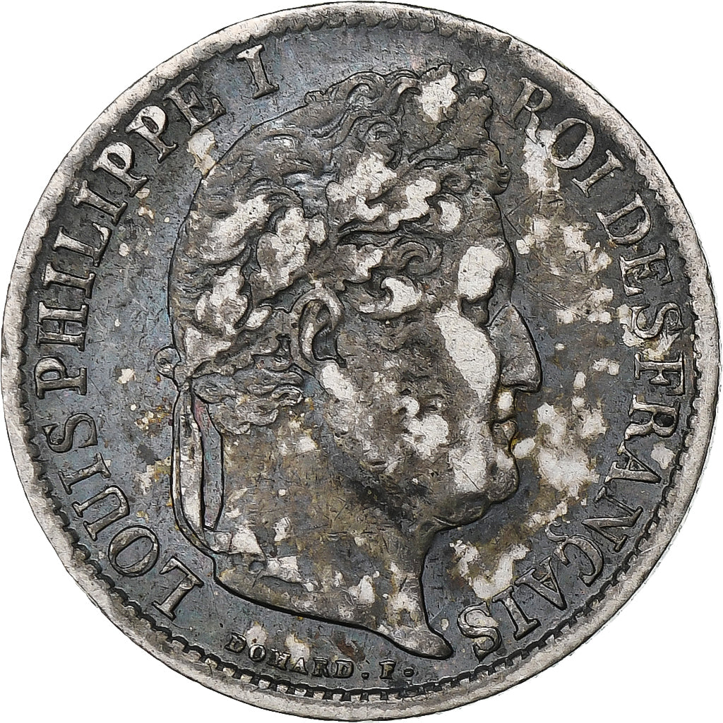 France, Louis-Philippe, 1/2 Franc, 1839, Paris, Argent, TTB, Gadoury:408