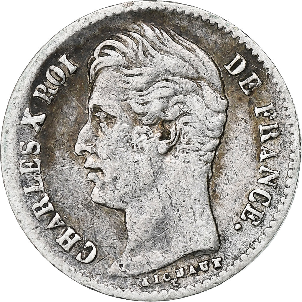 France, Charles X, 1/4 Franc, 1830, Paris, Silver, VF(30-35), Gadoury:353