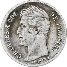 France, Charles X, 1/4 Franc, 1830, Paris, Silver, VF(30-35), Gadoury:353