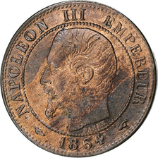 France, Napoleon III, Centime, 1854, Paris, Bronze, EF(40-45), Gadoury:86