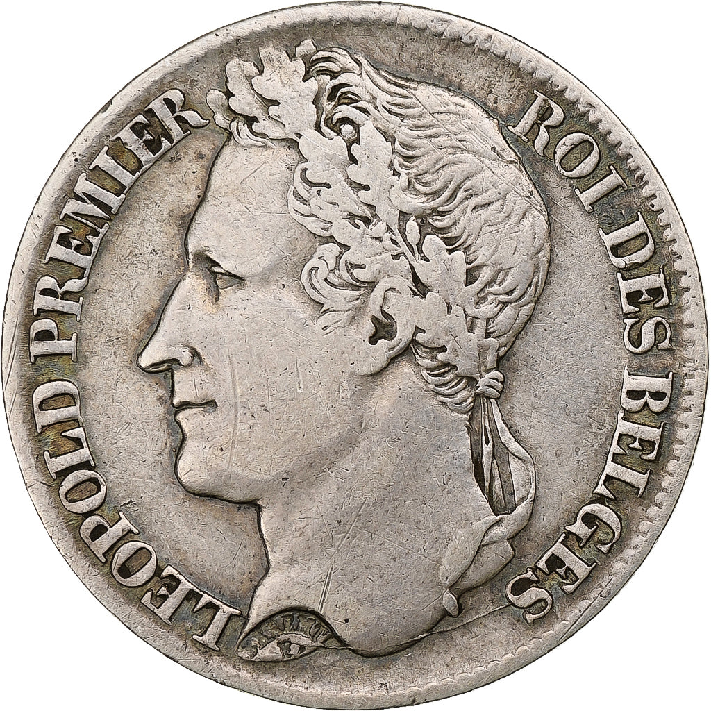 Belgium, Leopold I, Franc, 1844, Brussels, Silver, VF(30-35), KM:7.1