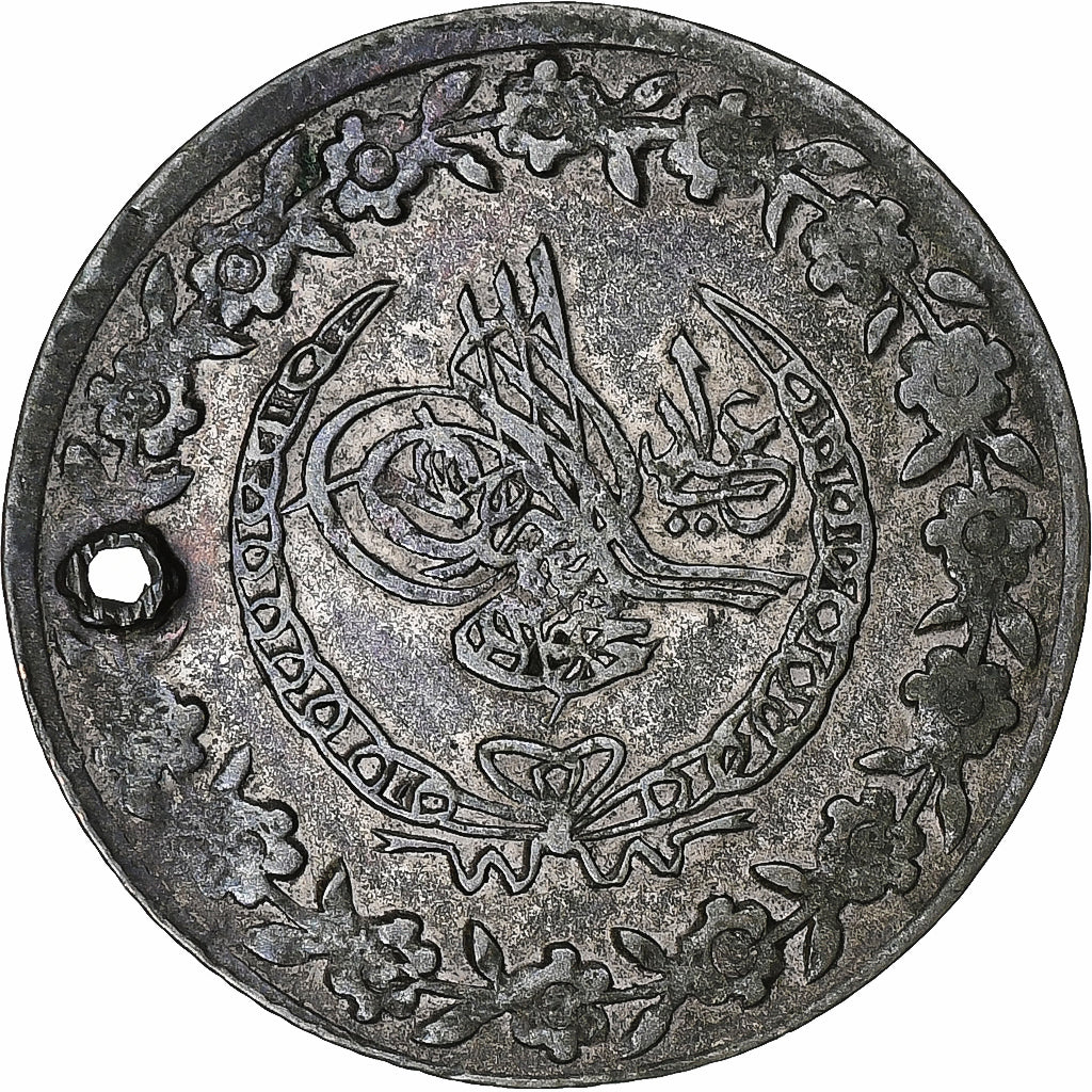 Empire ottoman, Mahmud II, Kurus, AH 1223/1830, Constantinople, Holed, Lingote