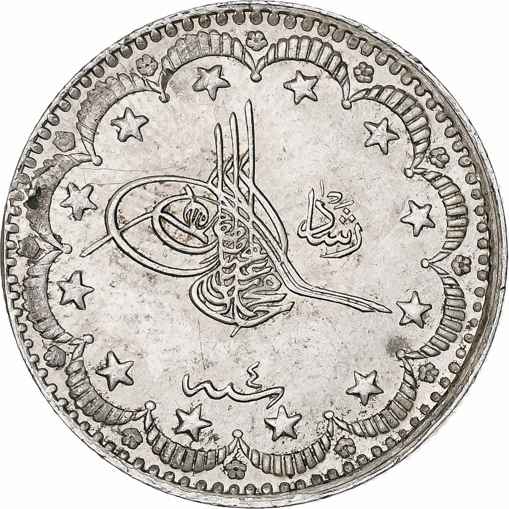 Empire ottoman, Mehmed V, 5 Kurus, AH 1327/1911, Constantinople, Silver