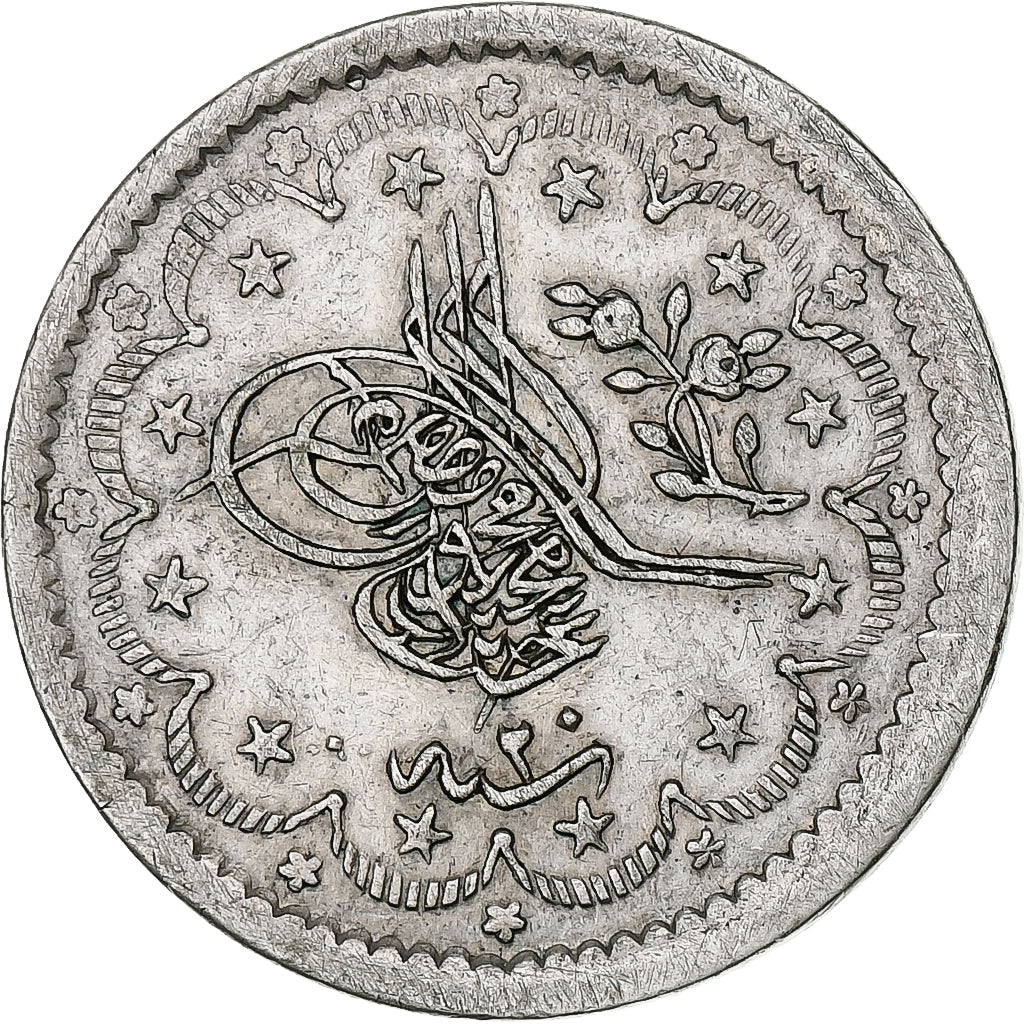 Empire ottoman, Abdul Mejid, 20 Kurush, AH 1255/1858, Constantinople, Silver