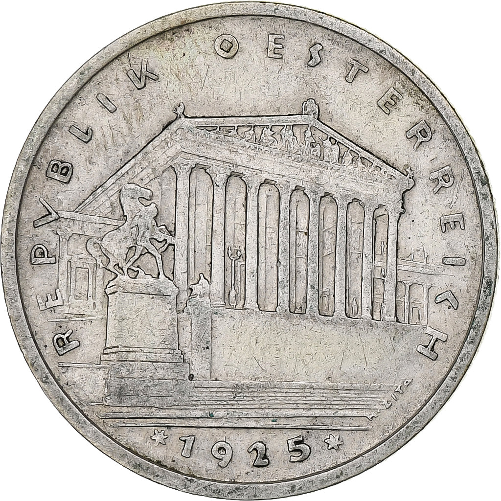 Austria, Schilling, 1925, Vienna, Silver, EF(40-45), KM:2840