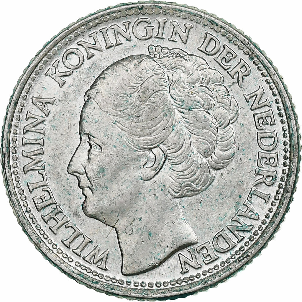 Pays-Bas, Wilhelmina I, 25 Cents, 1944, Philadelphie, Argent, TTB+, KM:164