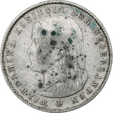 Netherlands, Wilhelmina I, 25 Cents, 1895, Utrecht, Silver, VF(20-25), KM:115