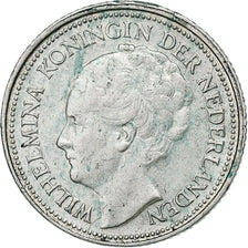 Paesi Bassi, Wilhelmina I, 10 Cents, 1930, Utrecht, Argento, BB, KM:163
