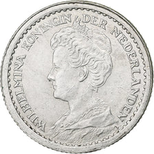 Netherlands, Wilhelmina I, 10 Cents, 1918, Utrecht, Silver, AU(50-53), KM:145