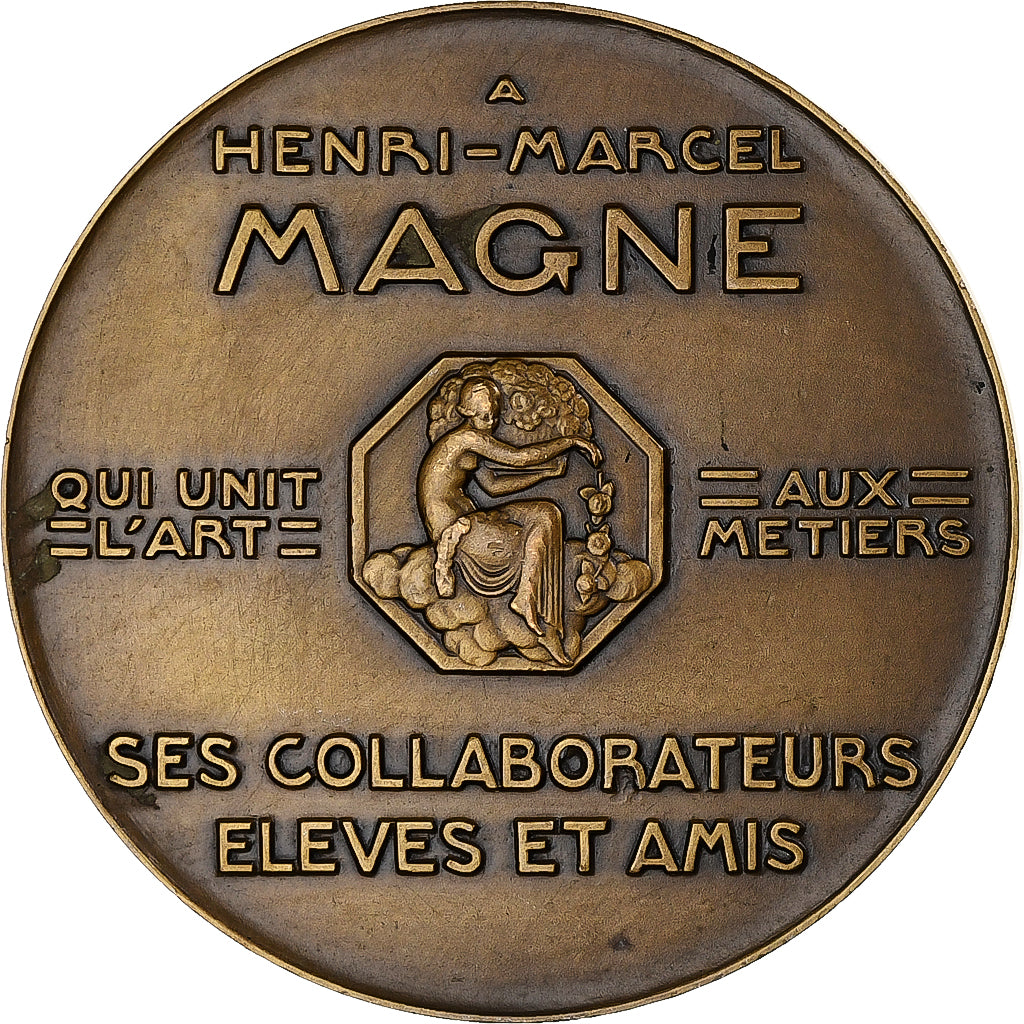 Francia, medaglia, Henri-Marcel Magne, 1936, Bronzo, Turin, SPL