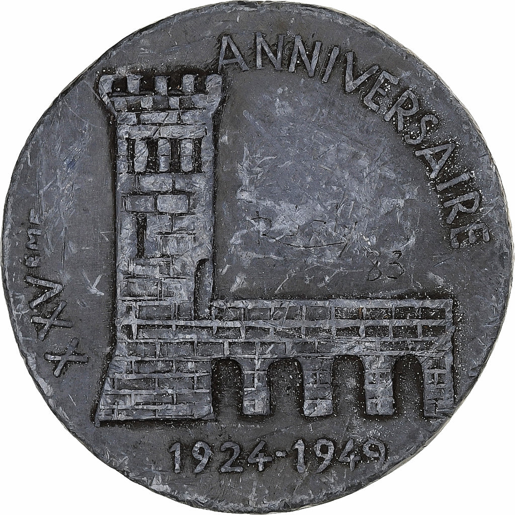 Francia, medaglia, Salon des Annonciades de Pontarlier, 1949, Piombo, MB+