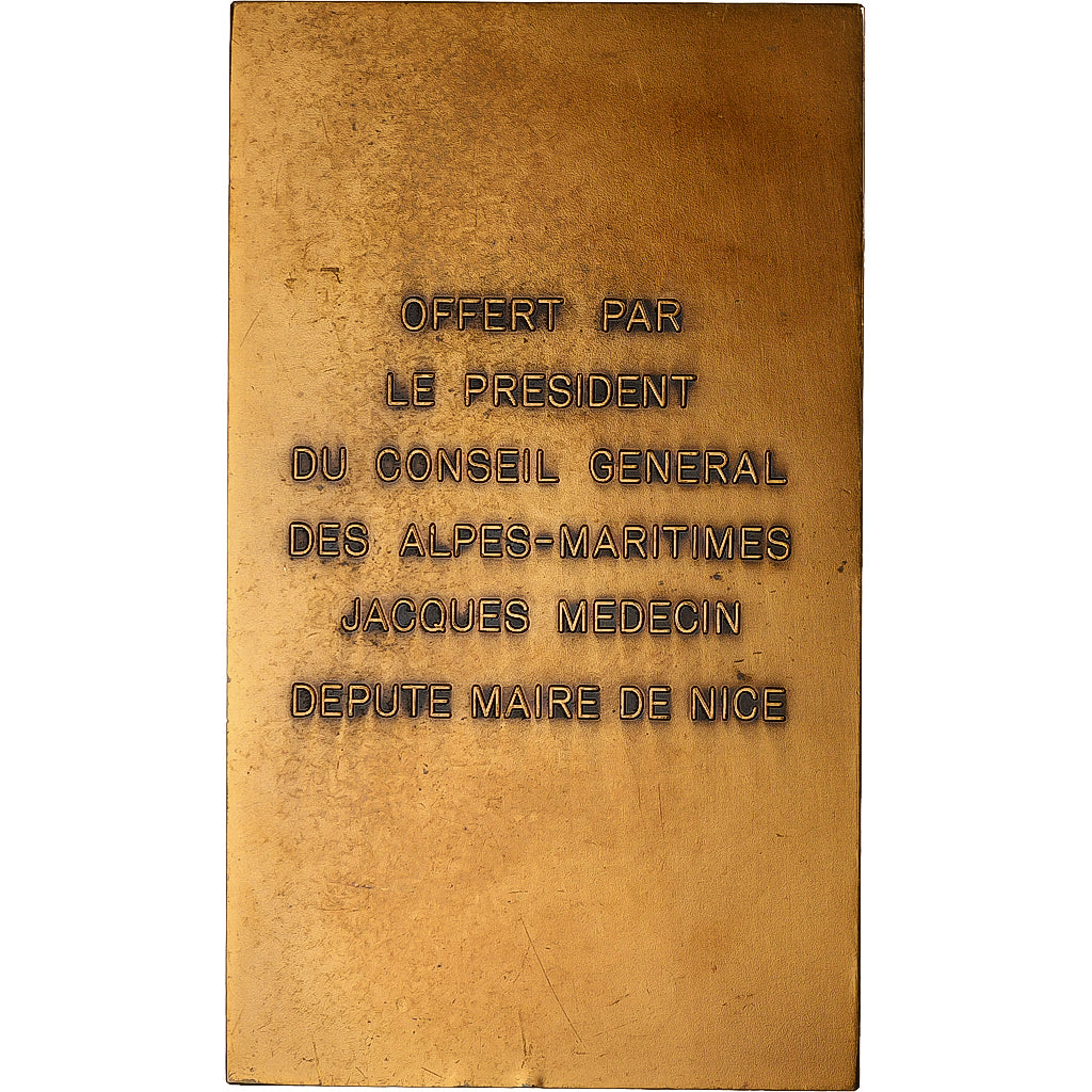 France, Medal, Jacques Médecin, Député Maire de Nice, Bronze, MS(63)