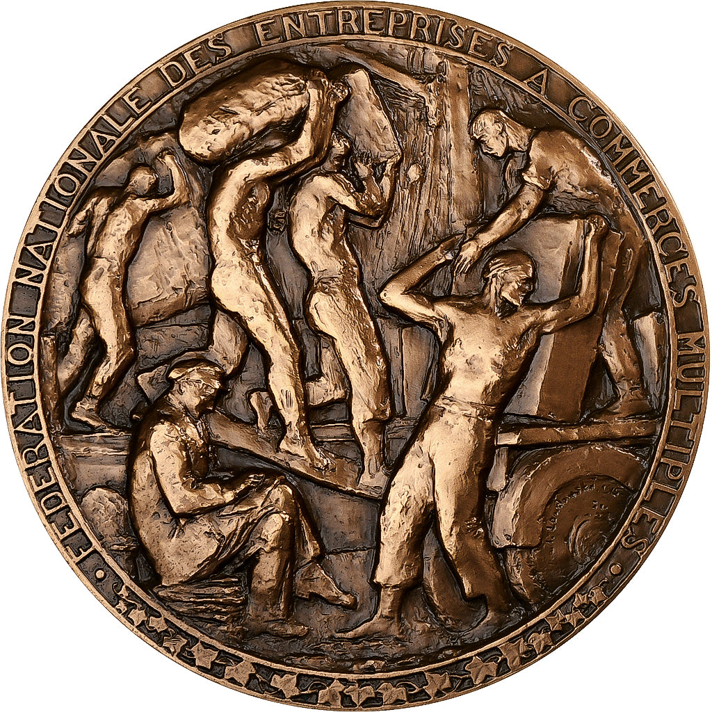 Frankreich, Medaille, Fédération des commerces à entreprises multiples, 1977