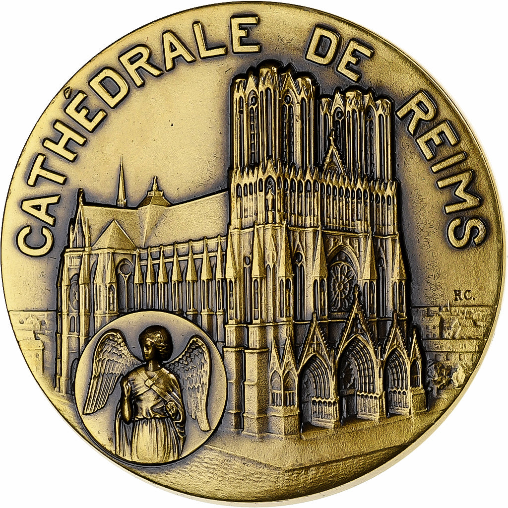France, Medal, Cathédrale de Reims, 2011, Bronze, MS(63)