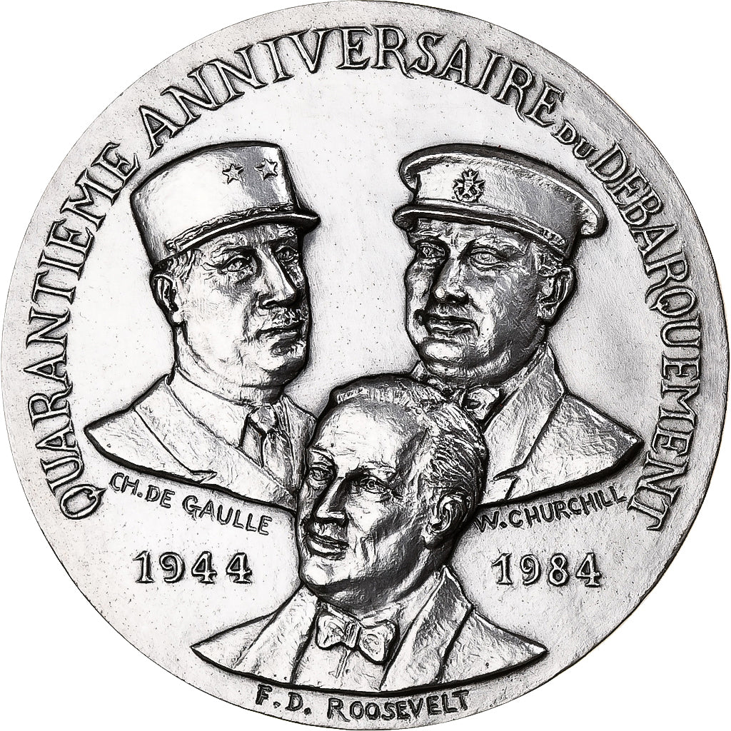 France, Médaille, Quarantième anniversaire du Débarquement, 1984, Bronze