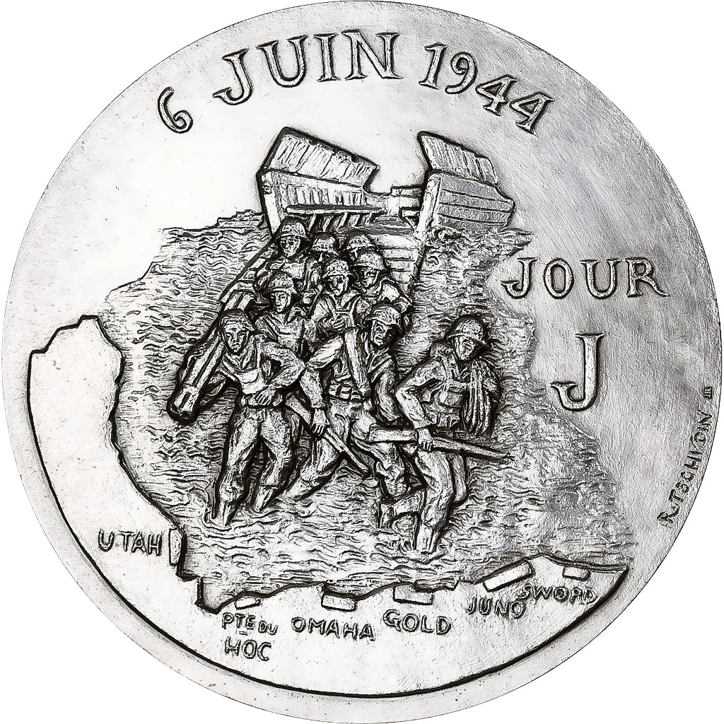 France, Médaille, Quarantième anniversaire du Débarquement, 1984, Bronze
