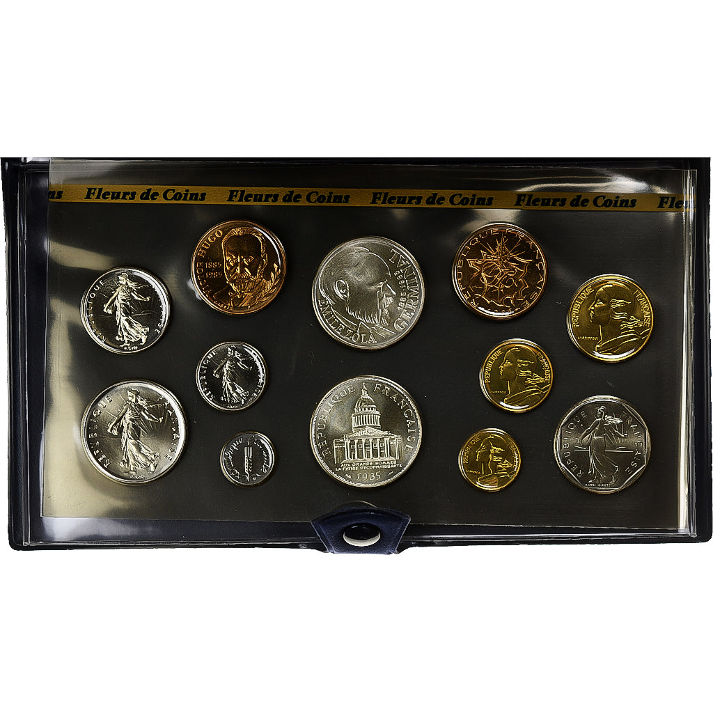 Francia, Coffret 1 c. à 100 frs., 1985, Monnaie de Paris, FDC, N.C., FDC